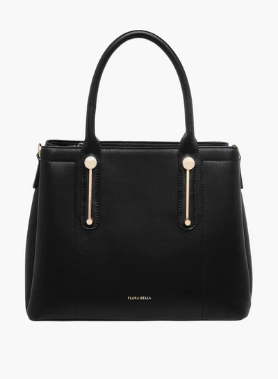Flora Bella By Shoexpress Women's Textured Tote Bag with Zip Closure and Double Handle