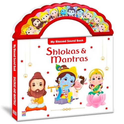 BRIJBASI Shloka and Mantras Sound Book for Kids | India's First Hindu Mythology Musical Toy of Indian Gods Goddesses | Spiritual Learning Picture Sound Book - Image 1