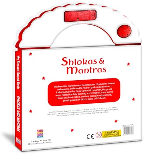 BRIJBASI Shloka and Mantras Sound Book for Kids | India's First Hindu Mythology Musical Toy of Indian Gods Goddesses | Spiritual Learning Picture Sound Book - Image 2