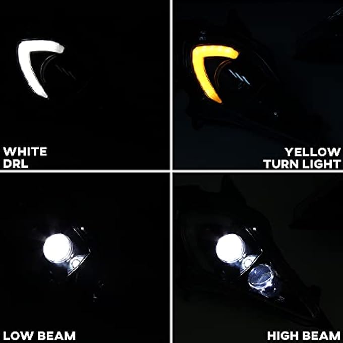 SAUTVS Led Headlights High Low Beam Head Lights Front Lamps Drl Turn Signal Light For Yamaha Yfz 450 Yfz450R Yfz450X Wolverine 450 350 Raptor 250 350 Raptor 700 20062022 Accessories 2Pcs - Image 2