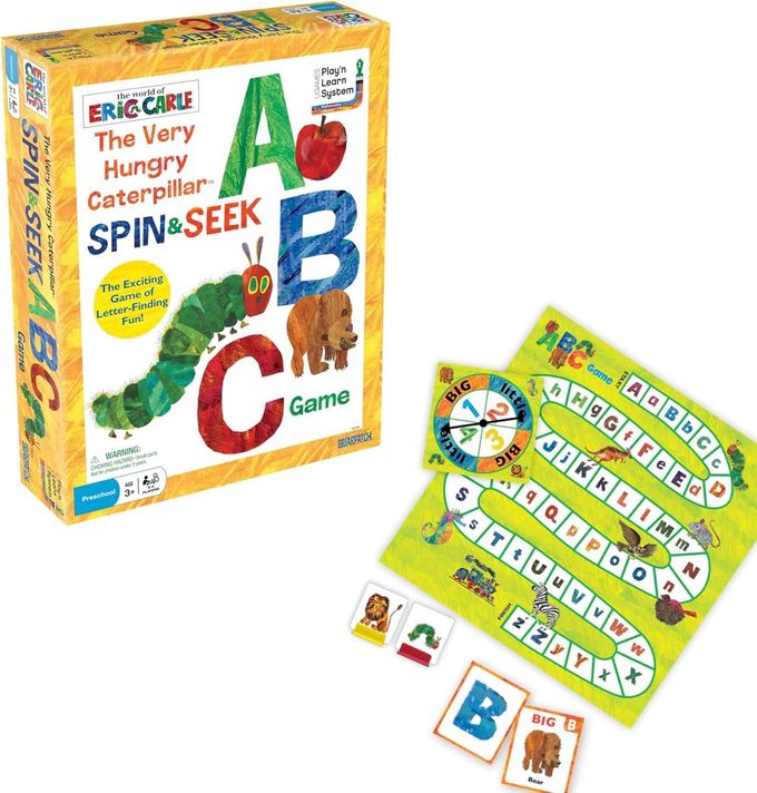 Briarpatch , The Very Hungry Caterpillar Spin & Seek ABC Game, Based On Board Books By Eric Carle, Preschool Learning For Kids - Image 4