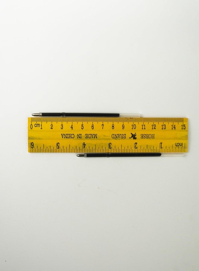 Idcrea Ballpoint Pen Refills, Retractable, Length107 mm, Black Ink, 1.0 mm Medium Point, 100 Pack - Image 2
