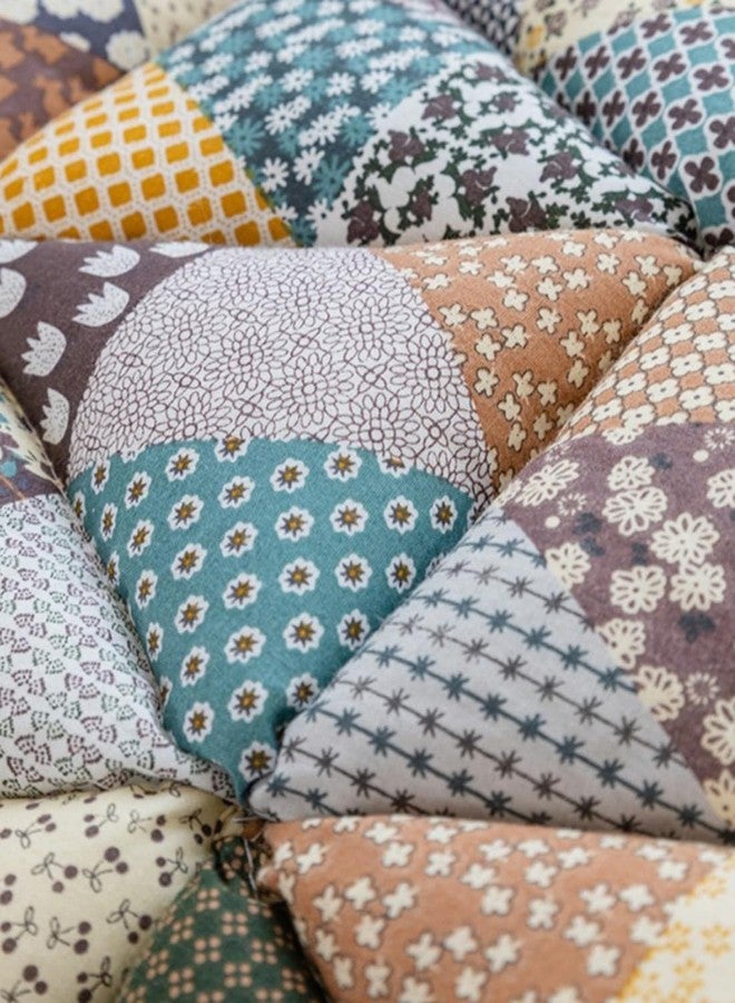 vctops Bohemian Patchwork Cotton Quilted Sofa Couch Cover Floral Pattern Sectional Couch Cover for Living Room Non Slip Soft Floor Mat Chair Seat Cushion(Pattern C,24"x63") - Image 2