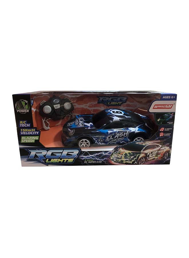 1:14 Scale Rgb Light R/C Car With 5 Light Functions And 5 Music Sounds  With 7.4V Lithium Rechargeable Battery - Porsche  - Image 1