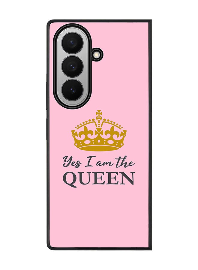 Stylizedd For Samsung Galaxy Z Fold7 Case,Slim fit Camera Protection, Shockproof Thin Phone cover  - Yes I'm the Queen