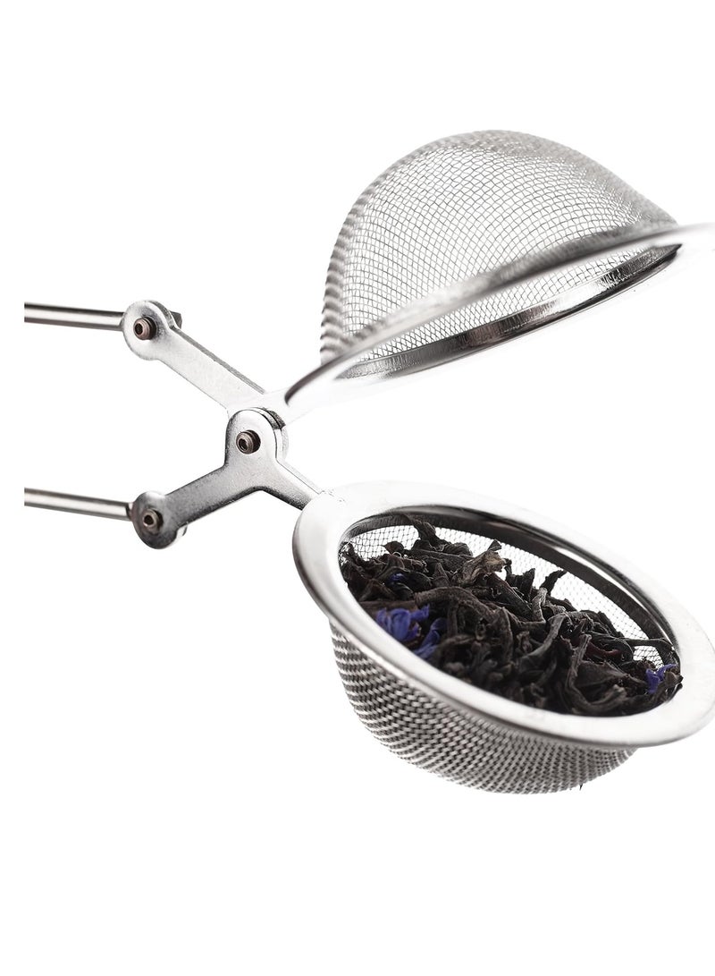 Bukela Kitchen Snap Mesh Ball Tea Infusers, 18/8 Stainless Steel, For Loose Leaf Tea and Mulling Spices, Set of 2 - Image 2
