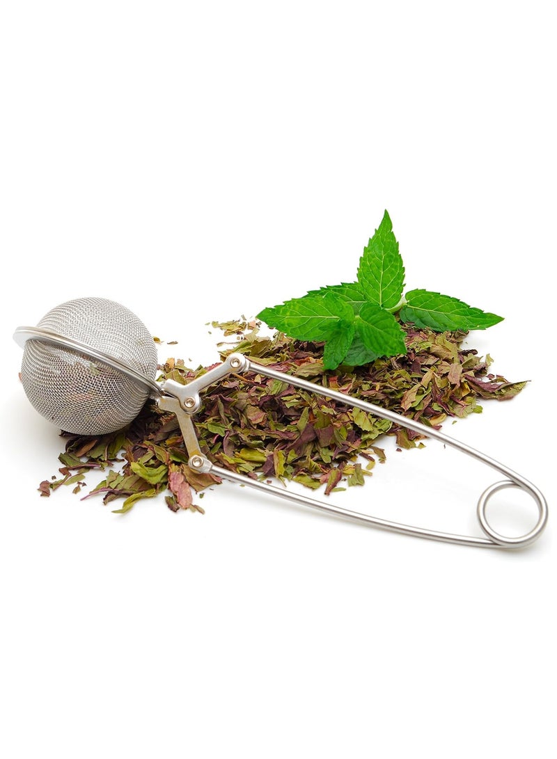 Bukela Kitchen Snap Mesh Ball Tea Infusers, 18/8 Stainless Steel, For Loose Leaf Tea and Mulling Spices, Set of 2 - Image 4