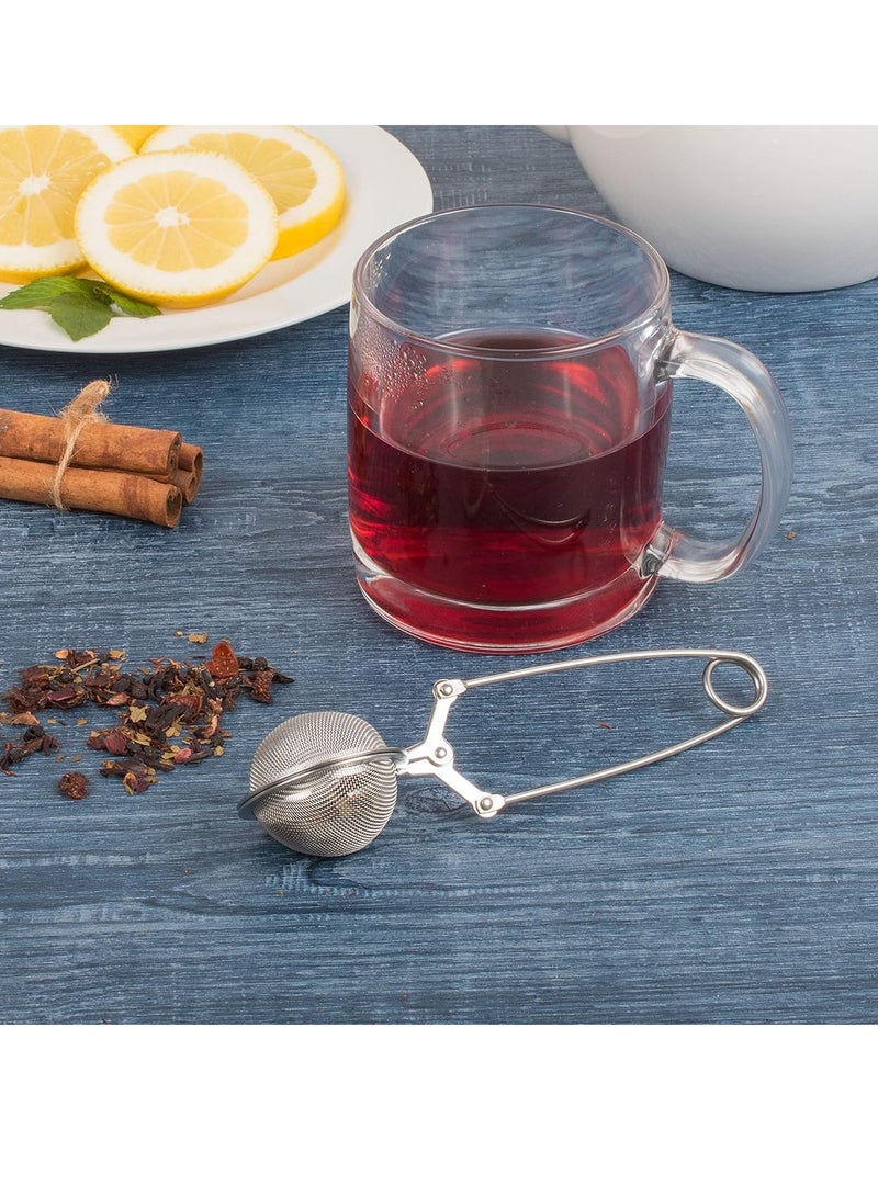 Bukela Kitchen Snap Mesh Ball Tea Infusers, 18/8 Stainless Steel, For Loose Leaf Tea and Mulling Spices, Set of 2 - Image 3