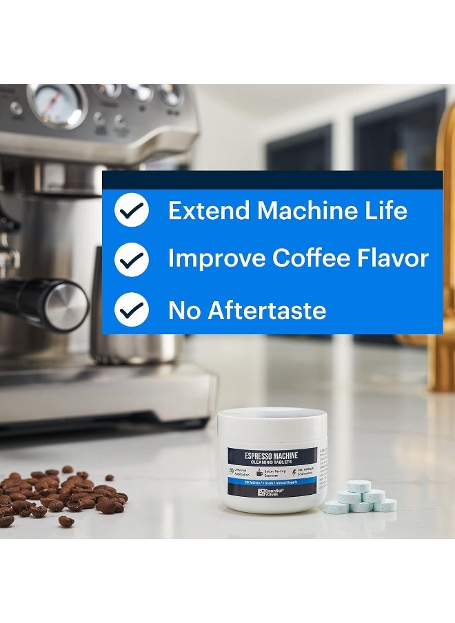 Essential Values Espresso Machine Cleaning Tablets For Jura Breville and Miele 30 Count  - Image 2
