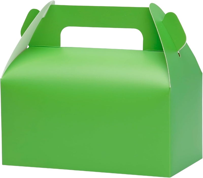 UnicoPak 30 Pack Green Gable Treat Boxes Party Favor Goodie Bag Boxes for Candy Treats Snacks Cookie Toys for Birthday Party Special Events, 6.5x3.5x3.5 Inches - Image 1