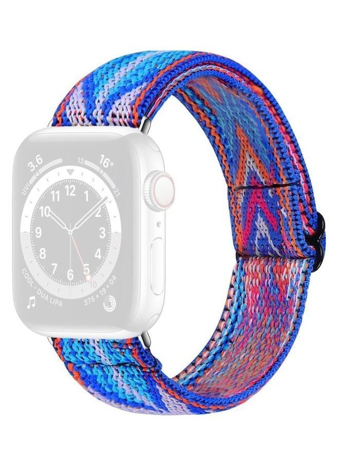 نيبمينينت سوار مطاطي لساعة أبل ووتش سيريس 7 مقاس 41 مم، وسيريس 6/SE /5 /4 40 3 /2 /1 38 مم متعدد الألوان - Image 1