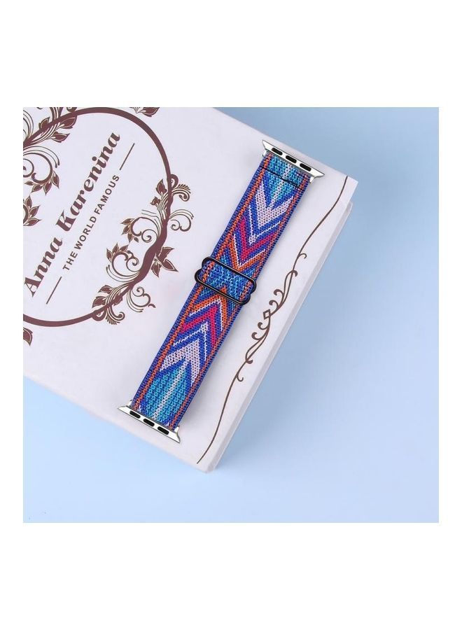 نيبمينينت سوار مطاطي لساعة أبل ووتش سيريس 7 مقاس 41 مم، وسيريس 6/SE /5 /4 40 3 /2 /1 38 مم متعدد الألوان - Image 5