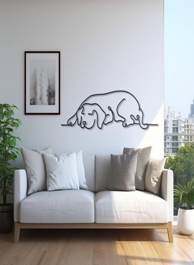 OYEFLY Metal Dog Wall Decor,Minimalist Dog Wall Art (style 1) - Image 4