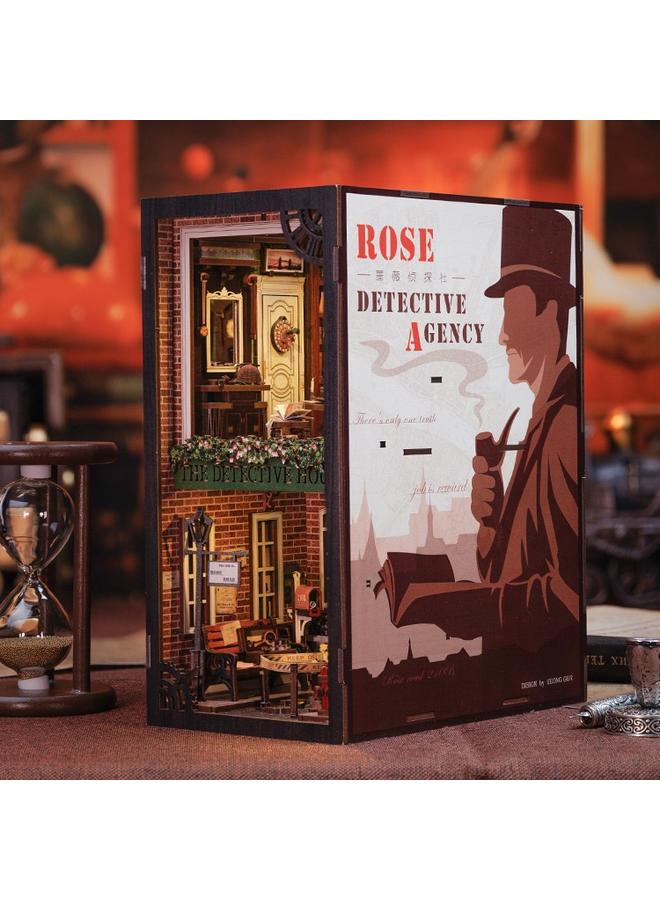 Bluejw Magic Pharmacist DIY Wooden 3D Handmade Assembled Book Stand Model Building Toy Gift - Image 1