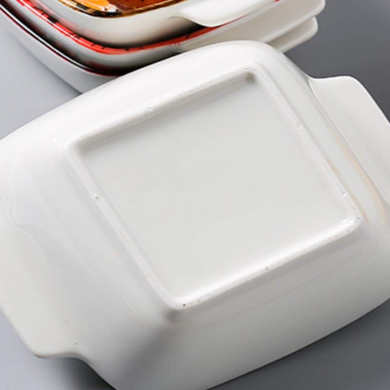 Leeonz Ceramic Bowls for Kitchen, Porcelain Bowl for Cereal, Salad, Pasta, Dessert, Serving - Dishwasher, Microwave, and Oven Safe - for Breakfast, Lunch and Dinner (Printed Pienepal - Pack of 1) - Image 5