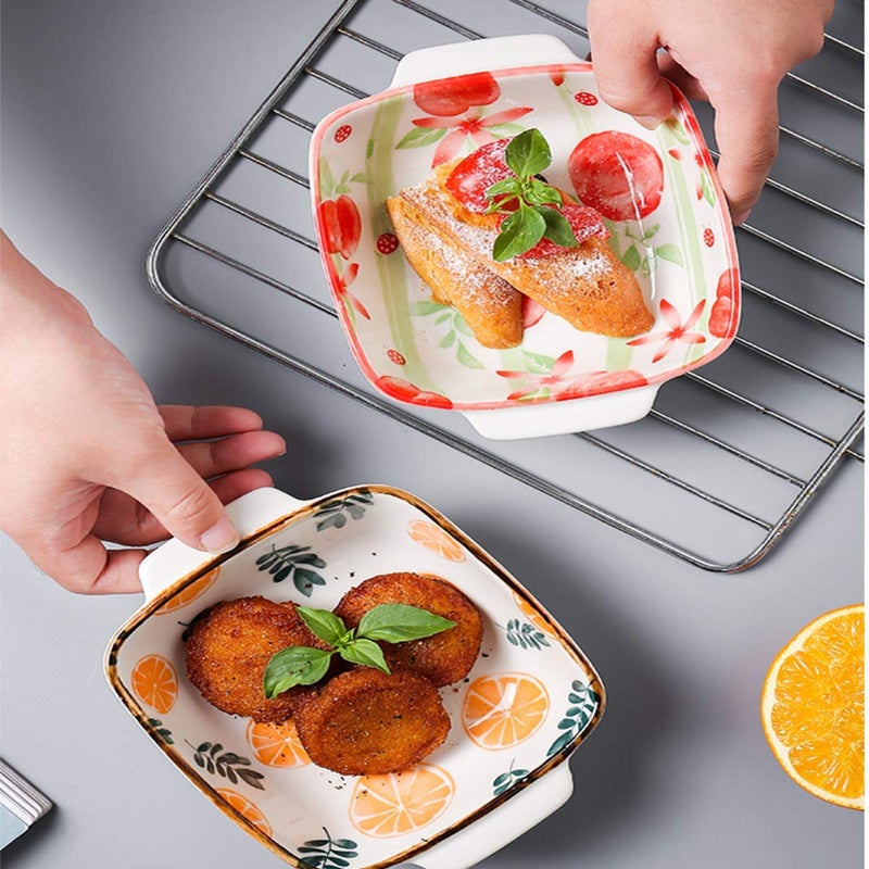 Leeonz Ceramic Bowls for Kitchen, Porcelain Bowl for Cereal, Salad, Pasta, Dessert, Serving - Dishwasher, Microwave, and Oven Safe - for Breakfast, Lunch and Dinner (Printed Pienepal - Pack of 1) - Image 3