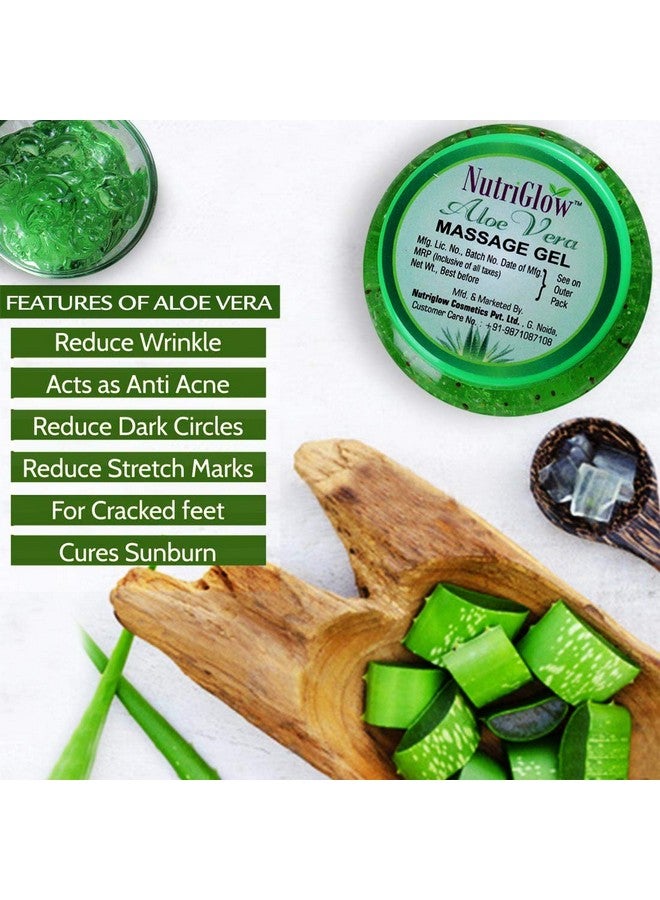 NutriGlow Combo of Skin Balancing Green Apple Toner (120ml), Aloe Vera Moisturizing Massage Gel For All Skin Types (100 G) Pack of 2(Toner + Aloe Vera Gel) 1x120ml + 1x100gm, 120 ml (Pack of 2) combo - Image 2