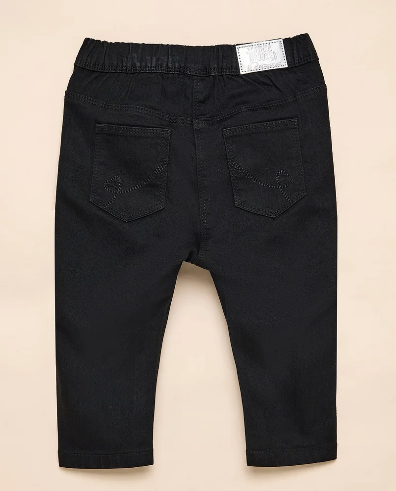 أر أند بي Solid Jeggings with Elastic Waist
