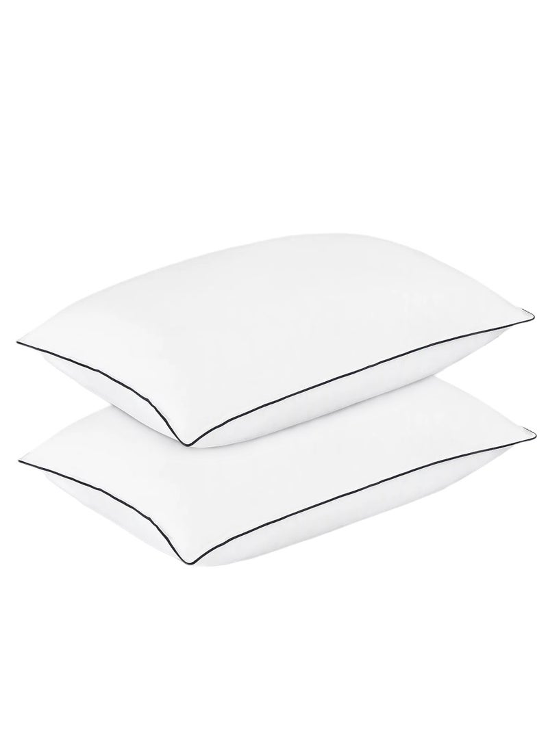 بلوبيري قطعتان وسادة الأنابيب السوداء قطن مقاس 50x70 سم صنع في الإمارات العربية المتحدة - Image 1