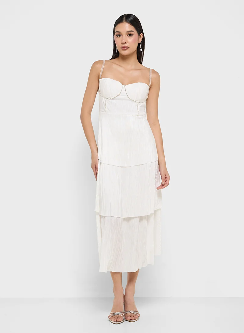 Ginger Boutique Tiered White Dress