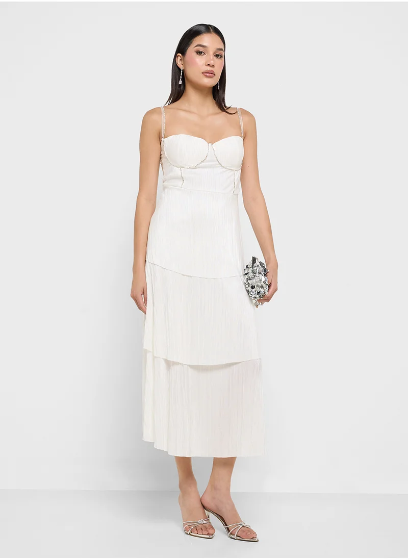 Ginger Boutique Tiered White Dress