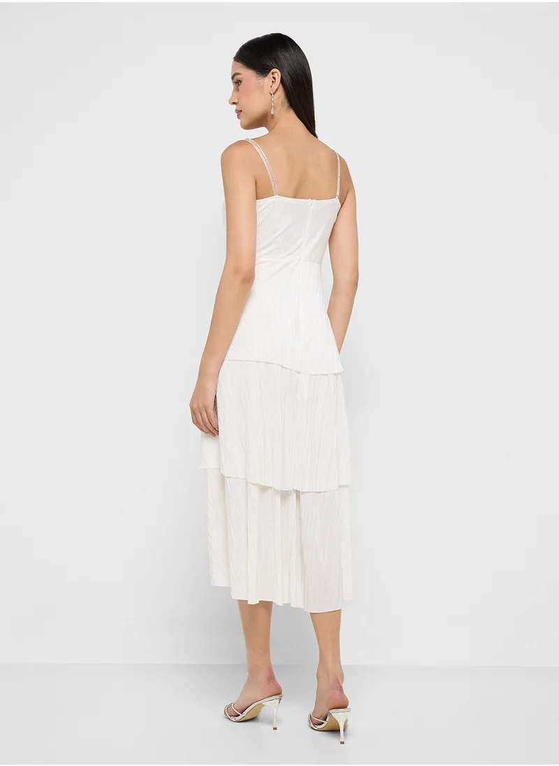 Ginger Boutique Tiered White Dress