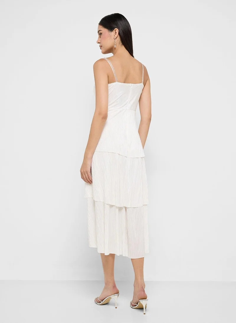 Ginger Boutique Tiered White Dress
