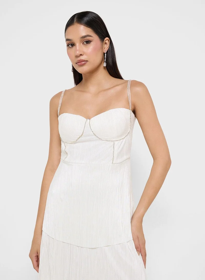 Ginger Boutique  Tiered White Dress for Women | Best Price UAE