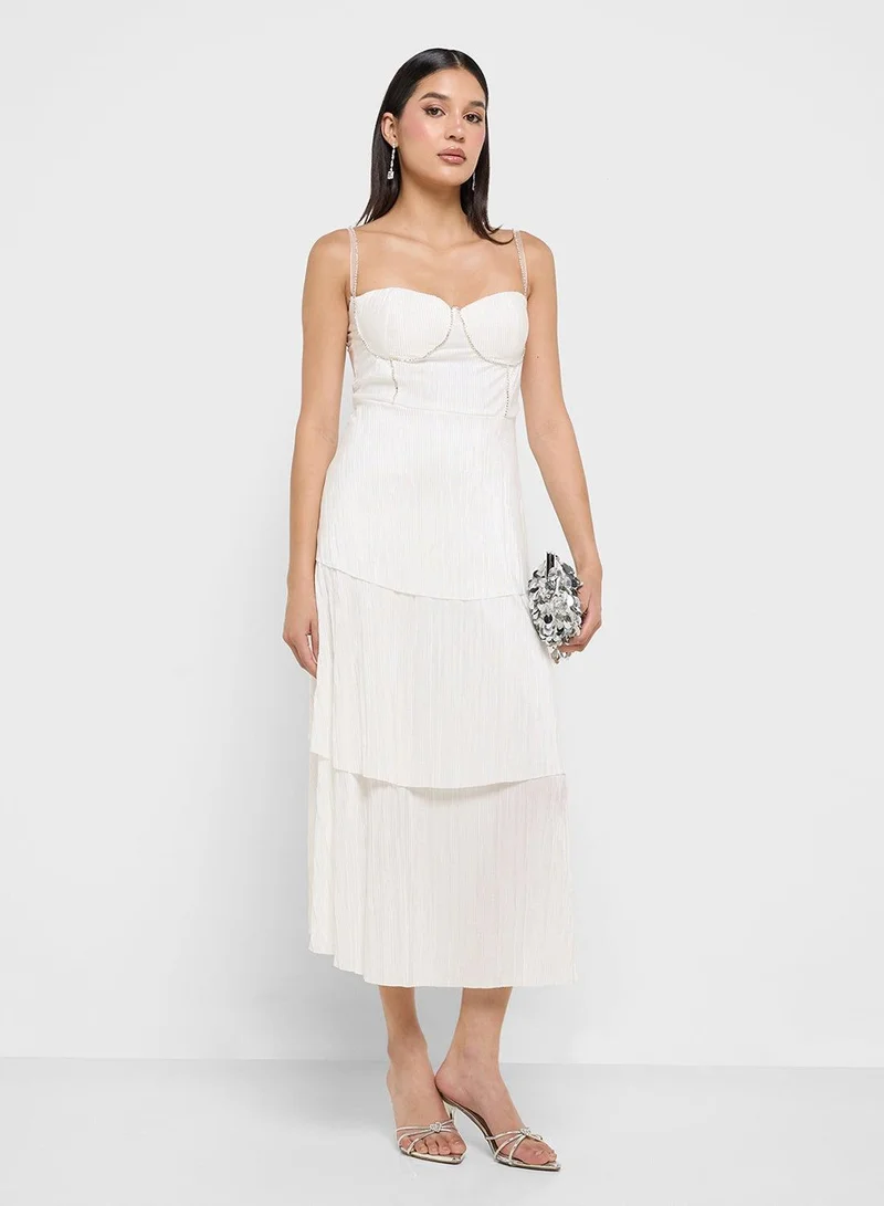 Ginger Boutique Tiered White Dress