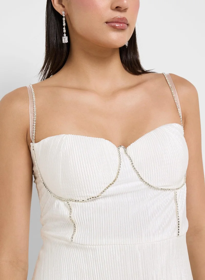 Ginger Boutique  Tiered White Dress for Women | Best Price UAE