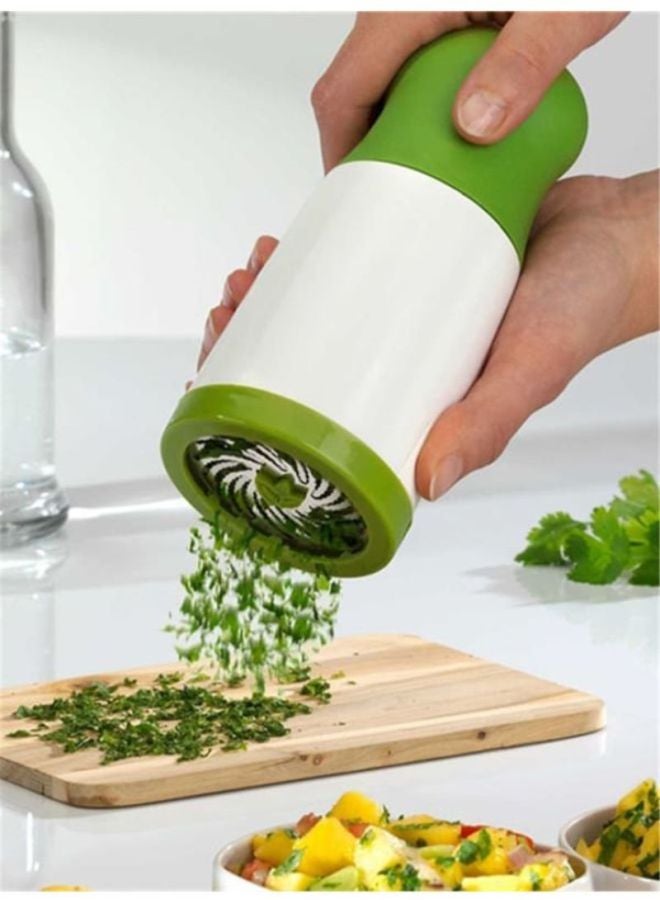 Stainless Steel Spice And Herb Crusher White/Green  - Image 3