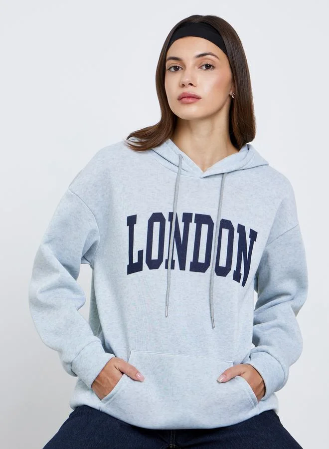 Take Two Take Two Women Graphic Print Oversized Hoodie
