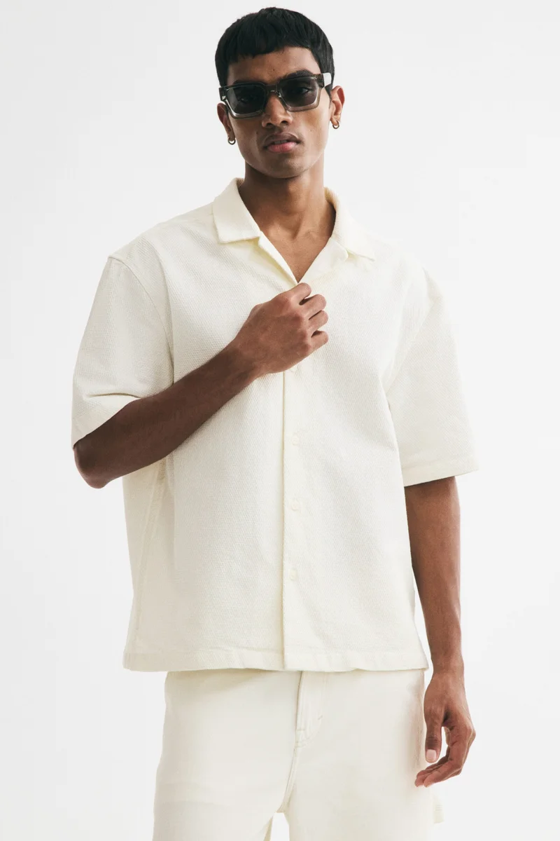 Relaxed Fit Waffled resort shirt