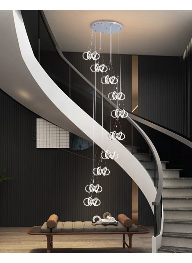 Best Power Modern LED 10 Lights Chandelier 6891-10 with 3 Lighting Levels, 250 cm Adjustable Length, 483W Power – Elegant Ceiling Light for Living Room, Dining Room, or Bedrooms  - Image 1