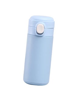 Thoraya Insulated Bottle Pop Up Lid 420ml Mini Cute Double Layer Vacuum Portable Stainless Steel Insulated Water Cup for Daily Use Gift Office Blue  - Image 2