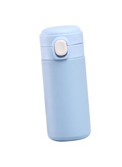 Thoraya Insulated Bottle Pop Up Lid 420ml Mini Cute Double Layer Vacuum Portable Stainless Steel Insulated Water Cup for Daily Use Gift Office Blue  - Image 4