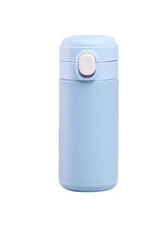 Thoraya Insulated Bottle Pop Up Lid 420ml Mini Cute Double Layer Vacuum Portable Stainless Steel Insulated Water Cup for Daily Use Gift Office Blue  - Image 1