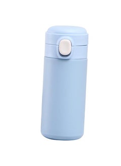 Thoraya Insulated Bottle Pop Up Lid 420ml Mini Cute Double Layer Vacuum Portable Stainless Steel Insulated Water Cup for Daily Use Gift Office Blue  - Image 3