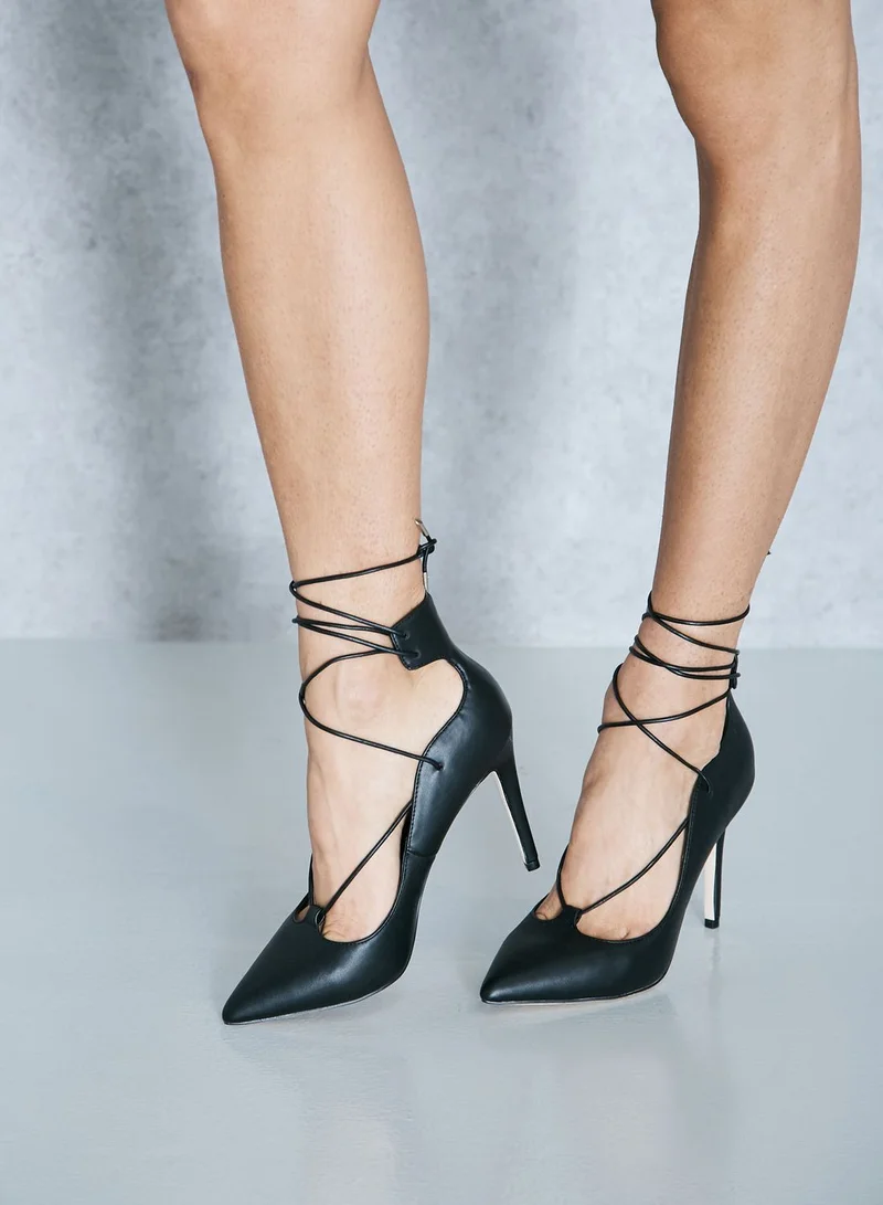 CALL IT SPRING Covered Ghillie Pointed Toe Pumps