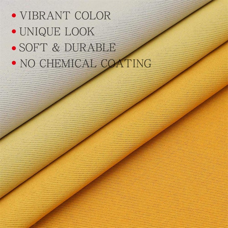 G2000 Blackout Curtains & Drapes for Bedroom Living Room 84 Inches Long Yellow and Greyish White Room Darkening Window Treatments Ombre Thermal Insulated Light Blocking Grommet Backdrop 2 Panels Set - Image 5