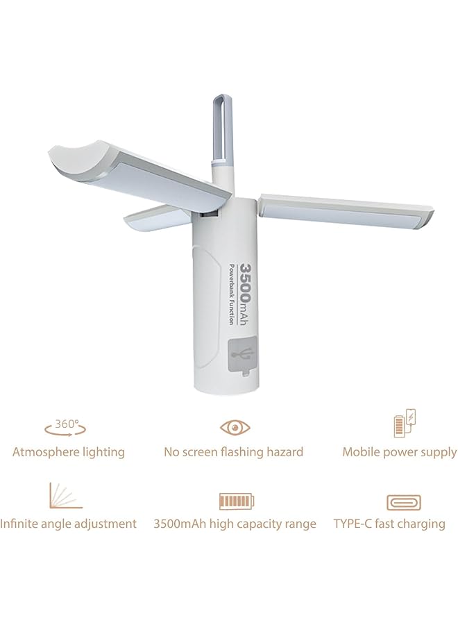 Hulami Camping Lantern Rechargeable Magnetic Camping Light 3500mAh Portable Tent Flashlights Perfect for Camping Camping Lamp for Emergency Hiking IP44 Waterproof - Image 2