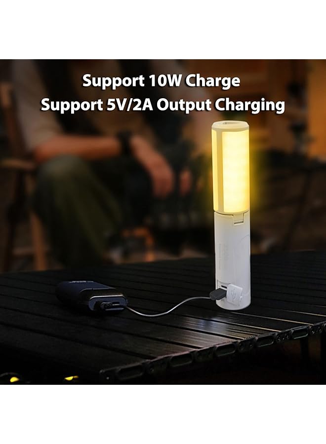 Hulami Camping Lantern Rechargeable Magnetic Camping Light 3500mAh Portable Tent Flashlights Perfect for Camping Camping Lamp for Emergency Hiking IP44 Waterproof - Image 5