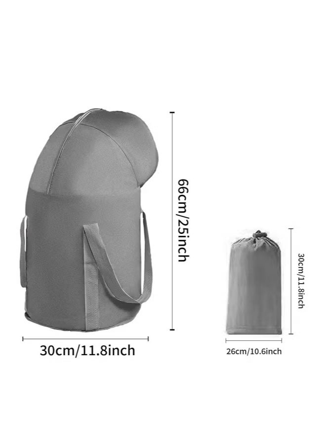 إسكدنيا حوض استحمام قابل للطي، حمام قدم متنقل بارتفاع يصل إلى الركبة، حوض استحمام منزلي محمول مزود بمقبض، دلو استحمام قدم متعدد الاستخدامات للسفر، مناسب للرحلات والتخييم وغسل اليدين والقدمين في المنزل. - Image 4