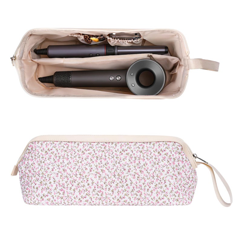 idoltimes Hair Tools Travel Bag, Hair Tool Bag for Women, Quilted Hair Tool Bags for Travel, Portable Hair Dryer Organizer Case - Image 1
