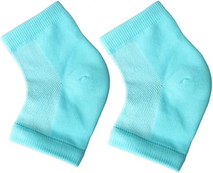 Pengxiaomei Soft Heel SocksVentilate Foot Spa Moisturizing Gel Beauty Socks Moisturising Socks for Dry Hard Cracked SkinBlue - Image 2