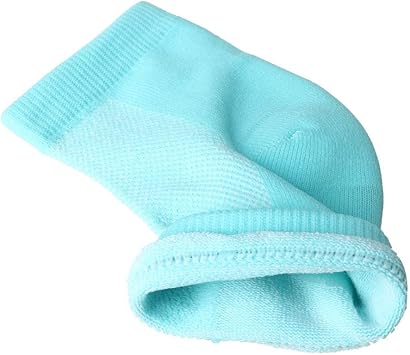 Pengxiaomei Soft Heel SocksVentilate Foot Spa Moisturizing Gel Beauty Socks Moisturising Socks for Dry Hard Cracked SkinBlue - Image 5