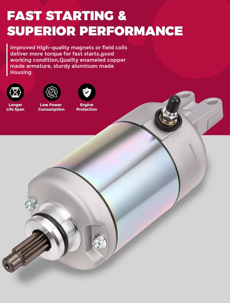 OLIFANT Starter Motor for Honda Foreman 500 2005-2011 Foreman 400 450 Starter Honda TRX500 TRX450 TRX400 31200-HM7-003 SMU0048 - Image 3