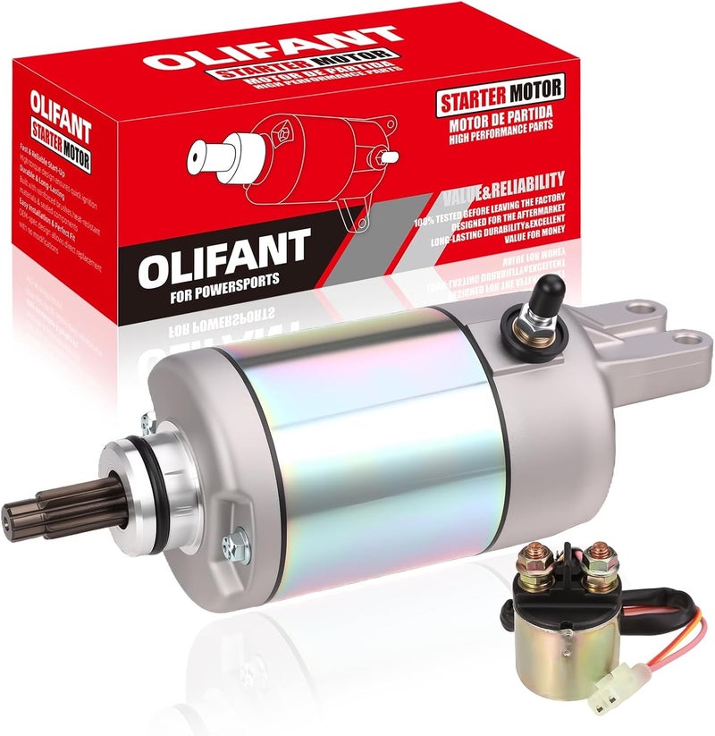 OLIFANT Starter Motor for Honda Foreman 500 2005-2011 Foreman 400 450 Starter Honda TRX500 TRX450 TRX400 31200-HM7-003 SMU0048 - Image 1