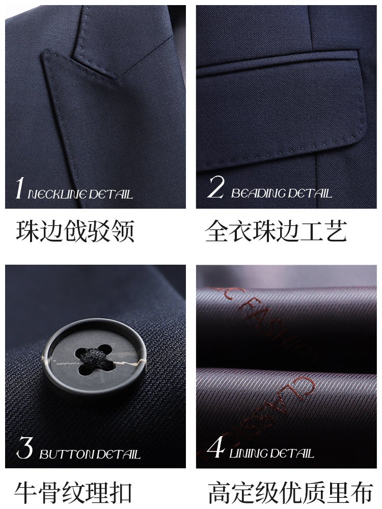 Navy Blue Men'S And Women'S Professional Suit Business Suit New Sales Tooling Work Group Work Clothes - Image 5