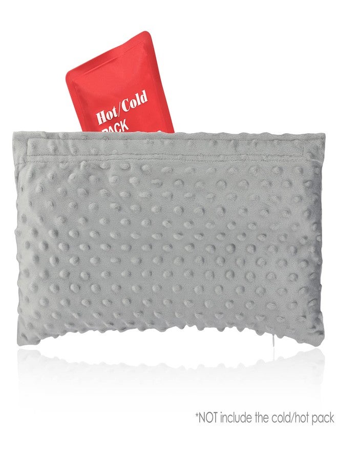 D. Cozy Hysterectomy Pillow with Pocket for Hot Cold Pack, After Surgery Hysterectomy Recovery Must Haves Car Seatbelt Pillows Gifts Abdominal Tummy Tuck Belly Cushion Minky Dot Light Gray - Image 3